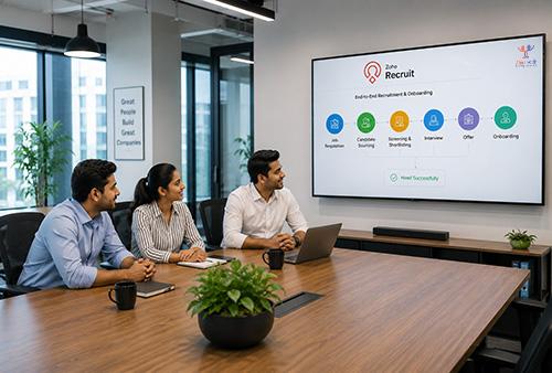 Atmabodh Learning Streamlines Hiring with Zoho Recruit | Case Study Atmabodh Learning Streamlines Recruitment and Employee Onboarding with Zoho Recruit